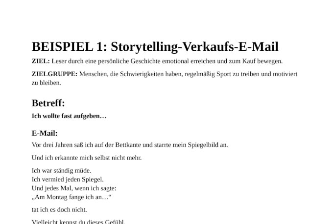 writing good mails and copywriting